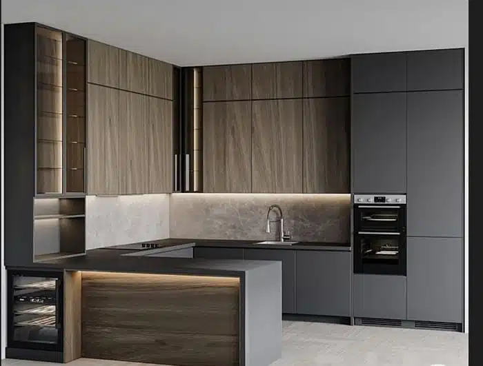 a image of a modular kitchen design